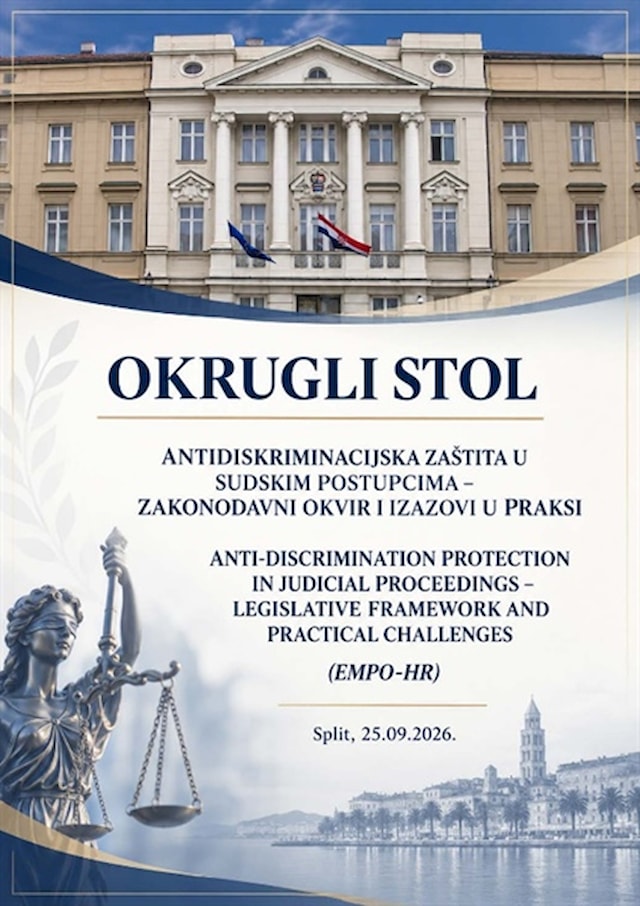 Okrugli stol na temu ”Antidiskriminacijska zaštita u sudskim postupcima – zakonodavni okvir i izazovi u praksi”.